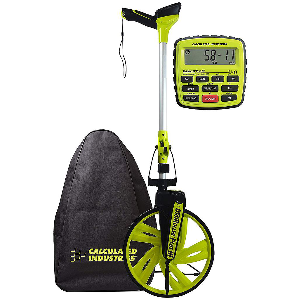 Rueda con mango para medir largas distancias, marca Calculated Industries, modelo DigiRoller